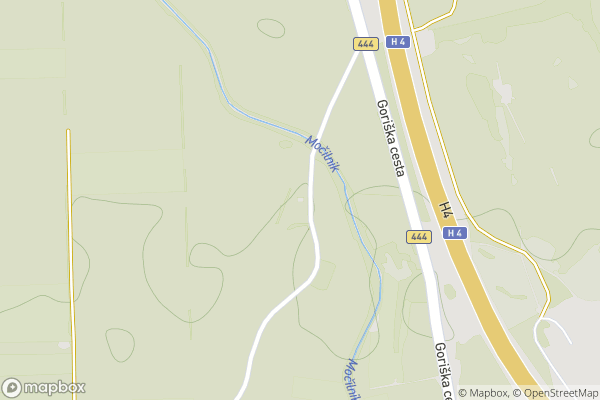 static Mapbox map