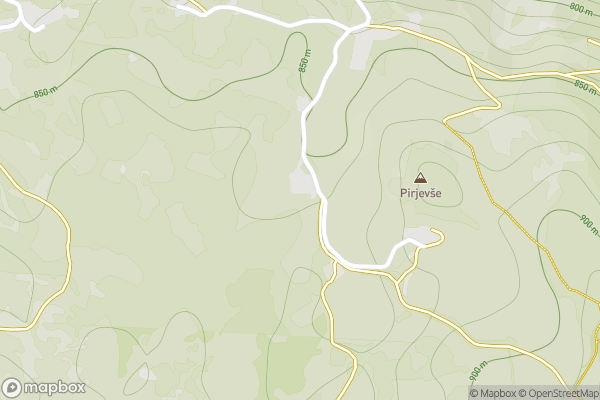 static Mapbox map