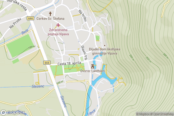 static Mapbox map