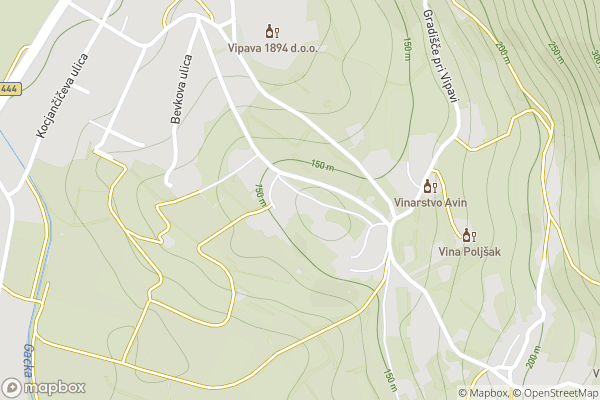 static Mapbox map