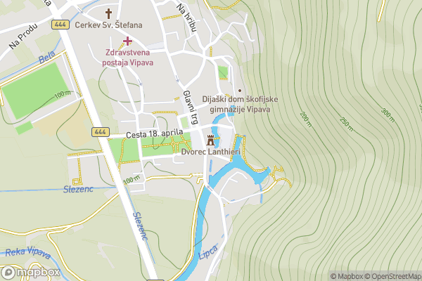 static Mapbox map