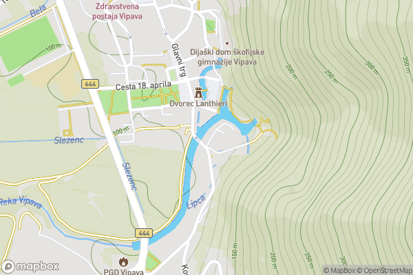 static Mapbox map