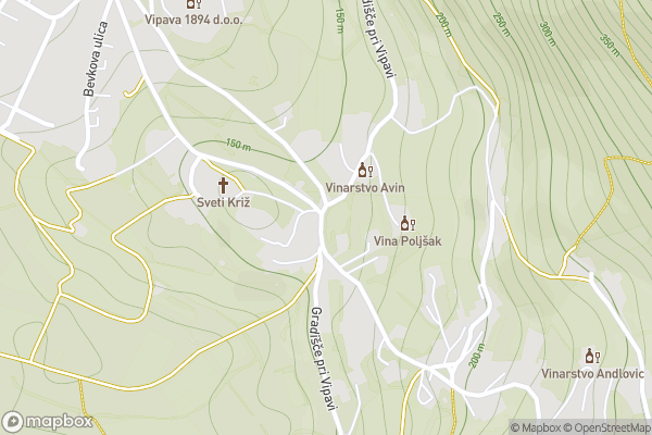 static Mapbox map