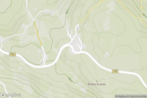 static Mapbox map
