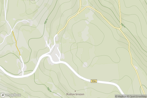 static Mapbox map