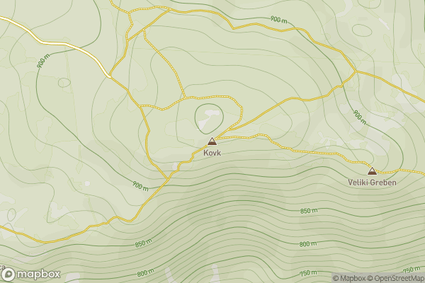 static Mapbox map