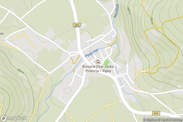 static Mapbox map