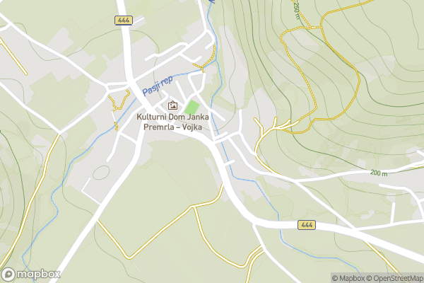 static Mapbox map