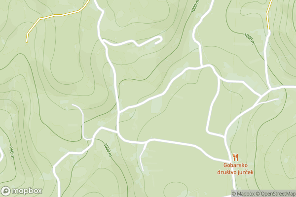 static Mapbox map