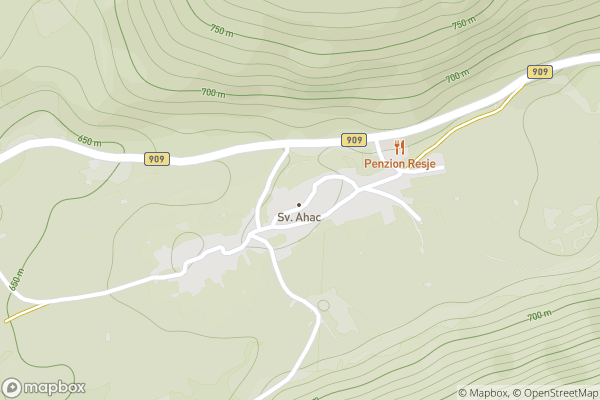 static Mapbox map
