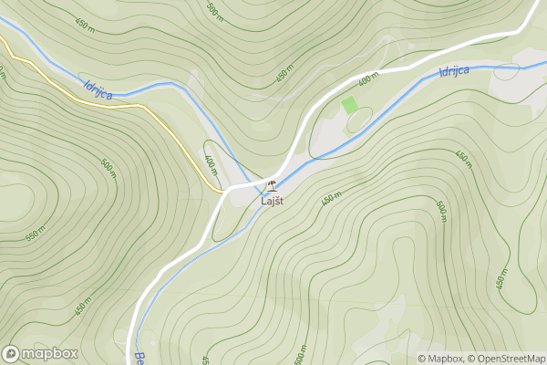 static Mapbox map