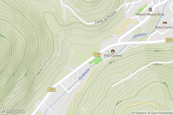 static Mapbox map