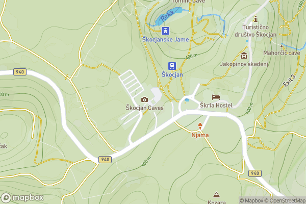 static Mapbox map