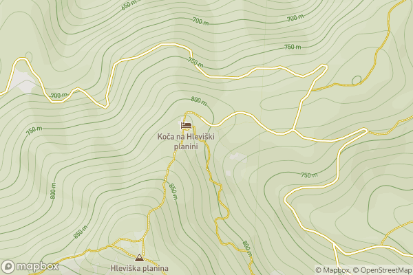 static Mapbox map