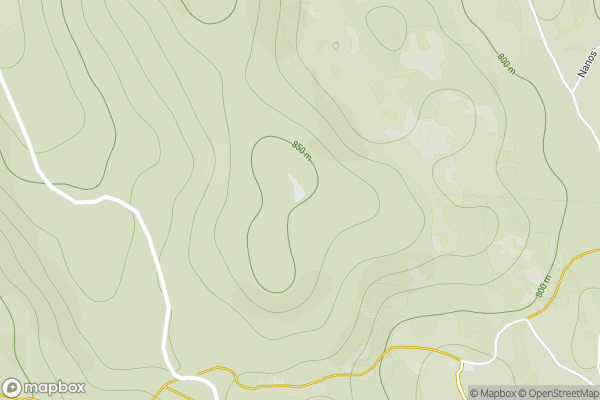 static Mapbox map