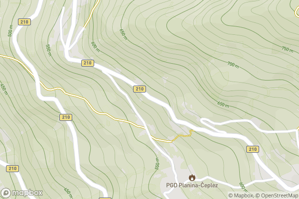 static Mapbox map