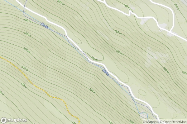 static Mapbox map