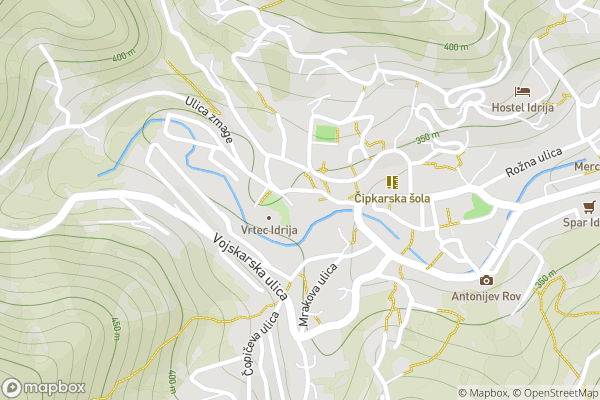 static Mapbox map