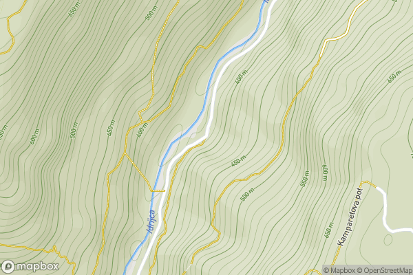 static Mapbox map