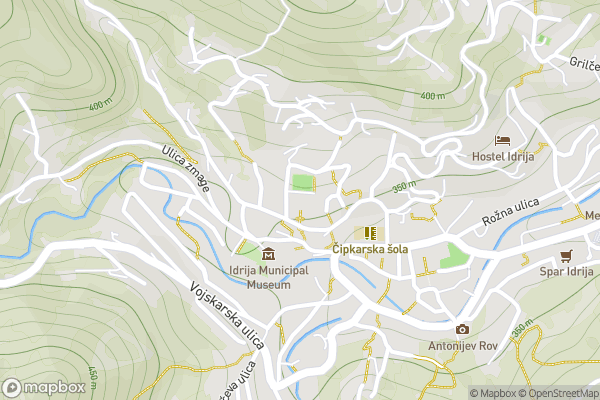 static Mapbox map