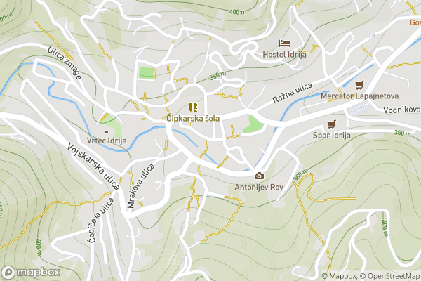 static Mapbox map