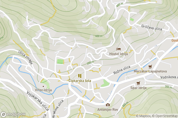 static Mapbox map