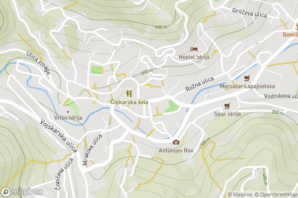static Mapbox map