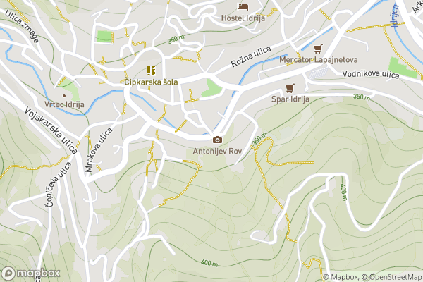 static Mapbox map
