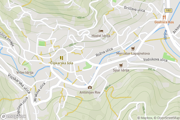 static Mapbox map