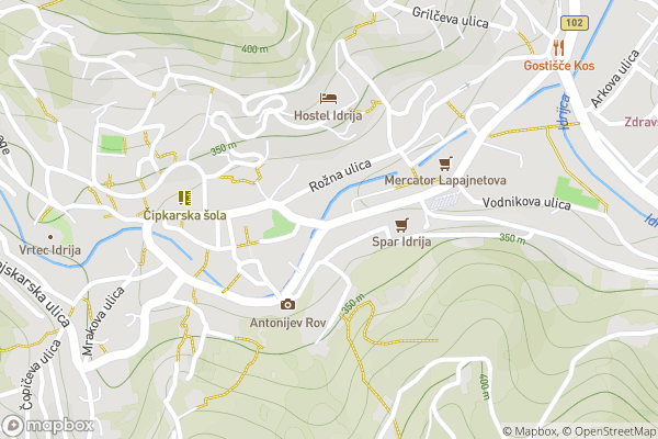 static Mapbox map