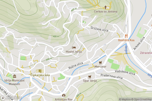 static Mapbox map