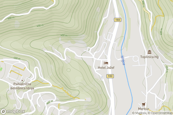 static Mapbox map