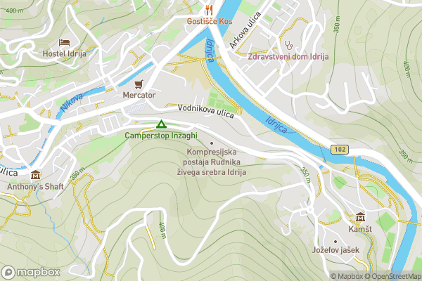 static Mapbox map