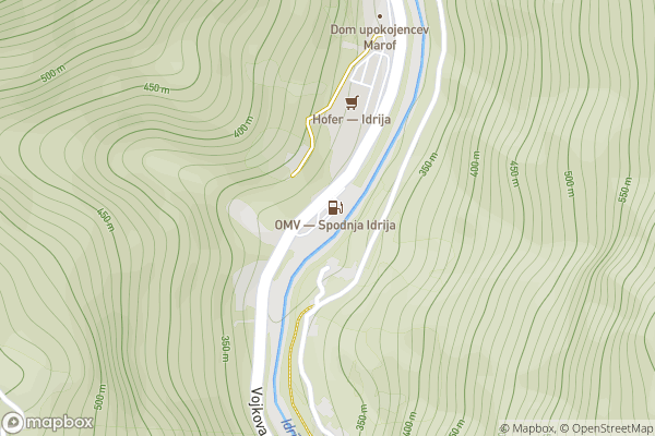 static Mapbox map