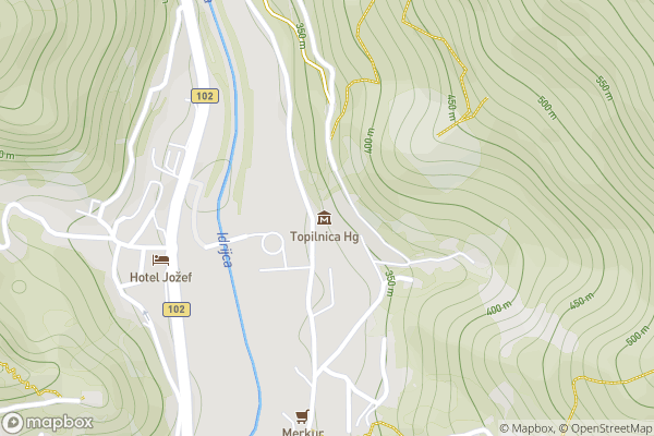 static Mapbox map