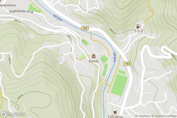 static Mapbox map