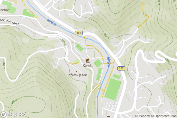 static Mapbox map