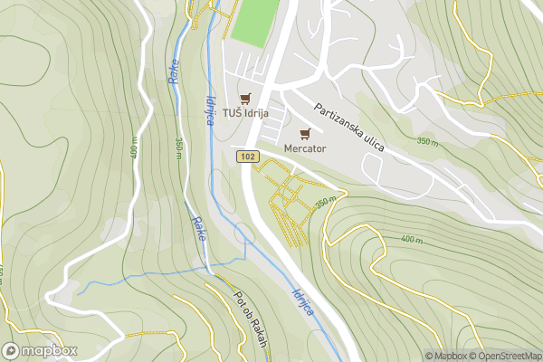 static Mapbox map