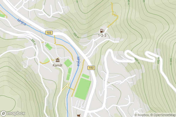 static Mapbox map