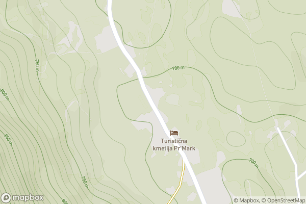 static Mapbox map