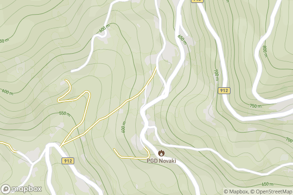 static Mapbox map