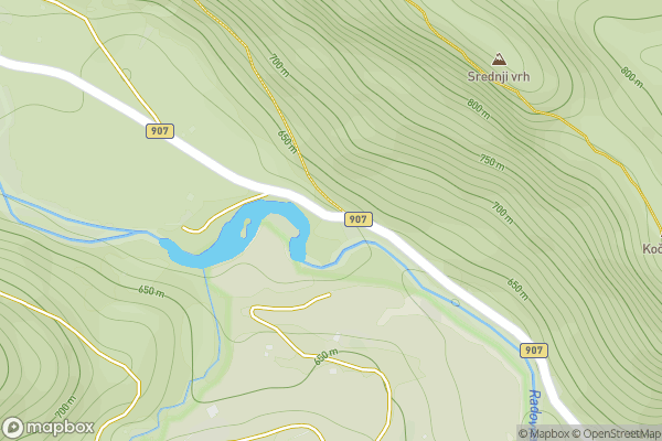 static Mapbox map