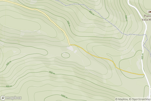 static Mapbox map