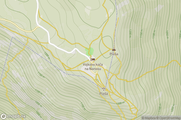 static Mapbox map