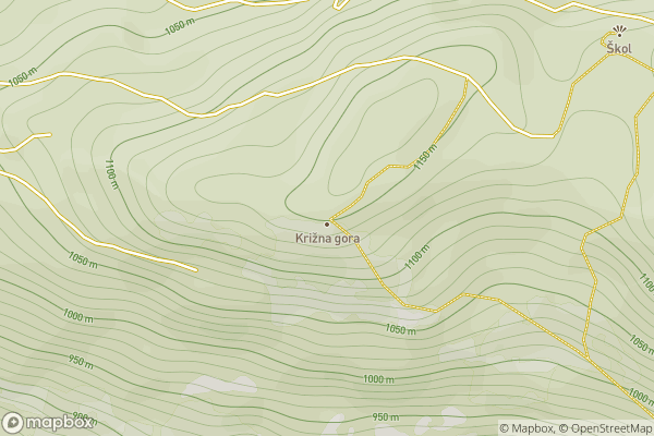 static Mapbox map