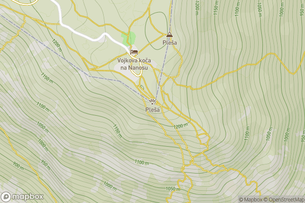 static Mapbox map