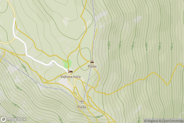 static Mapbox map
