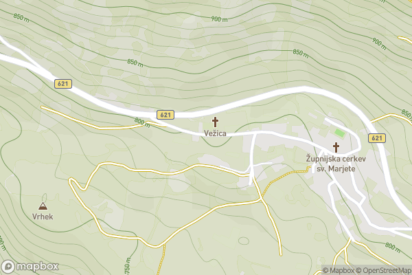 static Mapbox map