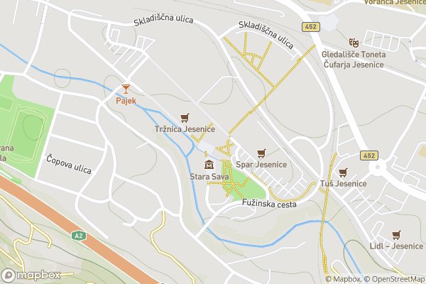 static Mapbox map