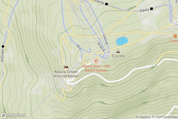 static Mapbox map